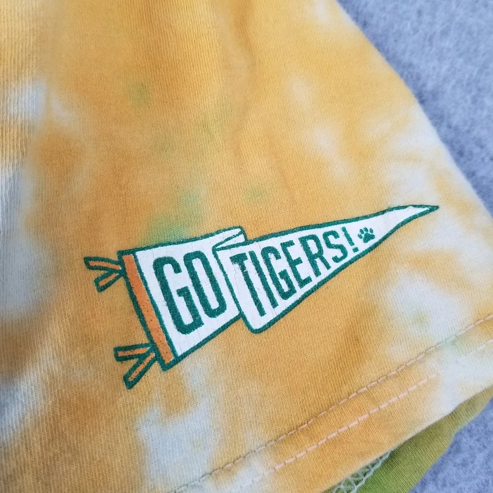 Stranger Things T Shirt Men's 2X 50 52 Green Yellow Tie Dye Tiger Pride 86‎ Tee